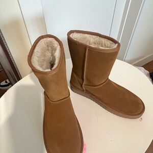 Cozy Tan Kids Boots